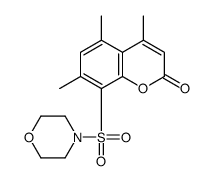 4,5,7-trimethyl-8-morpholin-4-ylsulfonylchromen-2-one Structure