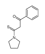 Pyrrolidine,1-(3-oxo-3-phenyl-1-thioxopropyl)- (9CI) structure