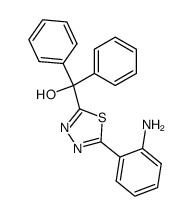 [5-(2-amino-phenyl)-[1,3,4]thiadiazol-2-yl]-diphenyl-methanol Structure