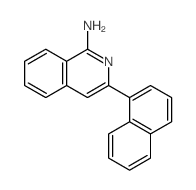 1-Isoquinolinamine, 3-(1-naphthalenyl)-结构式