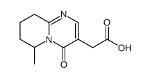 6,7,8,9-Tetrahydro-6-methyl-4-oxo-4H-pyrido[1,2-a]pyrimidine-3-acetic acid结构式