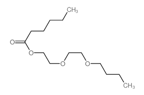 Hexanoic acid, 2-(2-butoxyethoxy)ethyl ester结构式