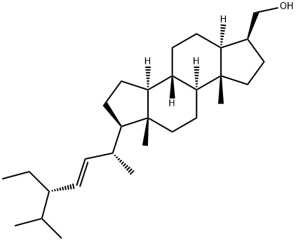 (22E)-A-Nor-5α-stigmast-22-ene-3β-methanol Structure