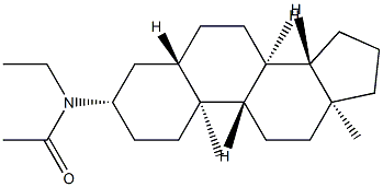 N-(5α-Androstan-3β-yl)-N-ethylacetamide结构式