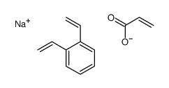 sodium,1,2-bis(ethenyl)benzene,prop-2-enoate结构式