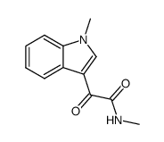 (1-methyl-indol-3-yl)-glyoxylic acid methylamide结构式