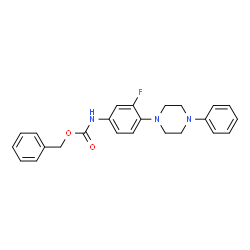 (3-氟-4-(4-苯基哌嗪-1-基)苯基)氨基甲酸苄酯结构式