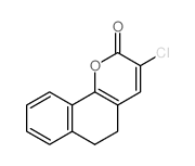 3-chloro-5,6-dihydrobenzo[h]chromen-2-one Structure