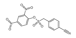 2,4-dinitrophenyl (4-cyanophenyl)methanesulfonate Structure