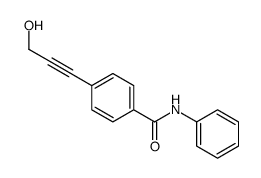 Benzamide, 4-(3-hydroxy-1-propynyl)-N-phenyl- (9CI) Structure