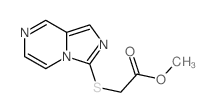 methyl 2-(1,4,8-triazabicyclo[4.3.0]nona-2,4,6,8-tetraen-9-ylsulfanyl)acetate Structure