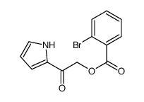 [2-oxo-2-(1H-pyrrol-2-yl)ethyl] 2-bromobenzoate结构式