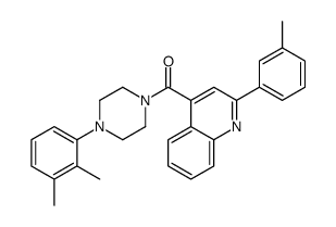 [4-(2,3-dimethylphenyl)piperazin-1-yl]-[2-(3-methylphenyl)quinolin-4-yl]methanone结构式