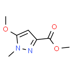 5-甲氧基-1-甲基-1H-吡唑-3-羧酸甲酯结构式