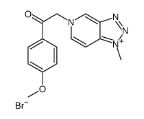 1-(4-methoxyphenyl)-2-(1-methyltriazolo[4,5-c]pyridin-5-ium-5-yl)ethanone,bromide Structure