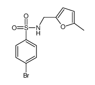 4-bromo-N-[(5-methylfuran-2-yl)methyl]benzenesulfonamide结构式