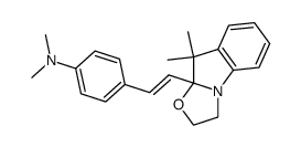 10-[2-(4-dimethylaminophenyl)ethylene]-9,9-trimethyl-indolino-[2,1-b]oxazolidine Structure