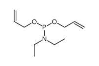 N-bis(prop-2-enoxy)phosphanyl-N-ethylethanamine结构式