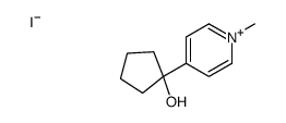 1-(1-methylpyridin-1-ium-4-yl)cyclopentan-1-ol,iodide Structure