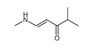 4-methyl-1-(methylamino)pent-1-en-3-one结构式