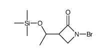 1-bromo-3-(1-trimethylsilyloxyethyl)azetidin-2-one Structure