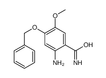 2-amino-5-methoxy-4-phenylmethoxybenzamide Structure
