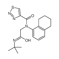1,2,3-Thiadiazole-4-carboxamide,N-[2-[(1,1-dimethylethyl)amino]-2-oxoethyl]-N-(5,6,7,8-tetrahydro-1-naphthalenyl)-(9CI) structure