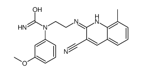 Urea, N-[2-[(3-cyano-8-methyl-2-quinolinyl)amino]ethyl]-N-(3-methoxyphenyl)- (9CI) structure