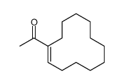 (E)-1-(1-cyclododecen-1-yl)ethan-1-one结构式