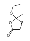 2-ethoxy-2-methyl-1,3-oxathiolan-5-one结构式