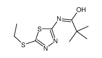 N-(5-ethylsulfanyl-1,3,4-thiadiazol-2-yl)-2,2-dimethylpropanamide Structure