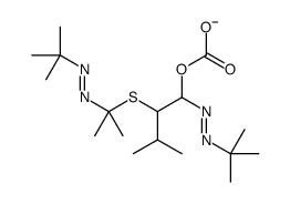 [1-(tert-butyldiazenyl)-2-[2-(tert-butyldiazenyl)propan-2-ylsulfanyl]-3-methylbutyl] carbonate结构式