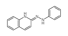 Quinoline, 2-(2-phenylhydrazino)- Structure