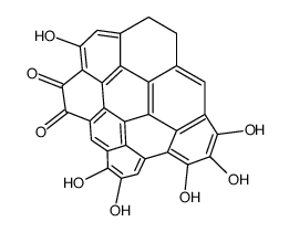 2,6,7,9,10,11-hexahydroxy-13,14-dihydrodibenzo[bc,ef]coronene-3,4-dione Structure