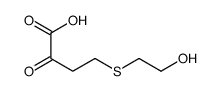 4-(2-hydroxyethylsulfanyl)-2-oxobutanoic acid Structure
