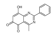 8-hydroxy-4-methyl-2-phenylquinazoline-5,6-dione结构式