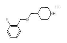 4-[[(2-氟苯基)甲氧基]甲基]哌啶盐酸盐结构式