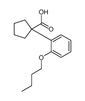 1-(2-butoxyphenyl)cyclopentane-1-carboxylic acid Structure