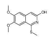6,7-dimethoxy-1-methylsulfanyl-2H-isoquinolin-3-one Structure