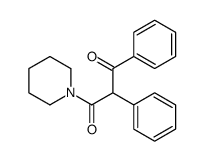 1,2-diphenyl-3-piperidin-1-ylpropane-1,3-dione Structure