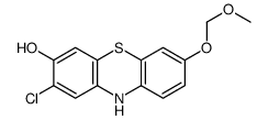 2-chloro-7-(methoxymethoxy)-10H-phenothiazin-3-ol结构式