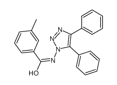 N-(4,5-diphenyltriazol-1-yl)-3-methylbenzamide Structure
