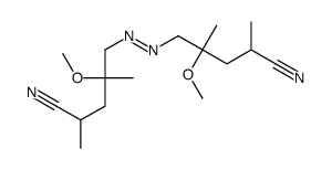 5-[(4-cyano-2-methoxy-2-methylpentyl)diazenyl]-4-methoxy-2,4-dimethylpentanenitrile结构式