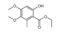 ethyl 6-hydroxy-3,4-dimethoxy-2-methylbenzoate结构式