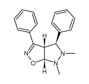 5t,6c-dimethyl-3,4c-diphenyl-(3ar,6ac)-4,5,6,6a-tetrahydro-3aH-pyrazolo[4,3-d]isoxazole结构式