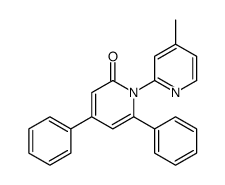 1-(4-methylpyridin-2-yl)-4,6-diphenylpyridin-2-one结构式