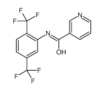 N-[2,5-bis(trifluoromethyl)phenyl]pyridine-3-carboxamide结构式