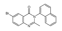 6-bromo-2-methyl-3-naphthalen-1-ylquinazolin-4-one Structure