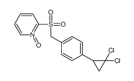 2-[[4-(2,2-dichlorocyclopropyl)phenyl]methylsulfonyl]-1-oxidopyridin-1-ium Structure