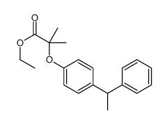 ethyl 2-methyl-2-[4-(1-phenylethyl)phenoxy]propanoate结构式